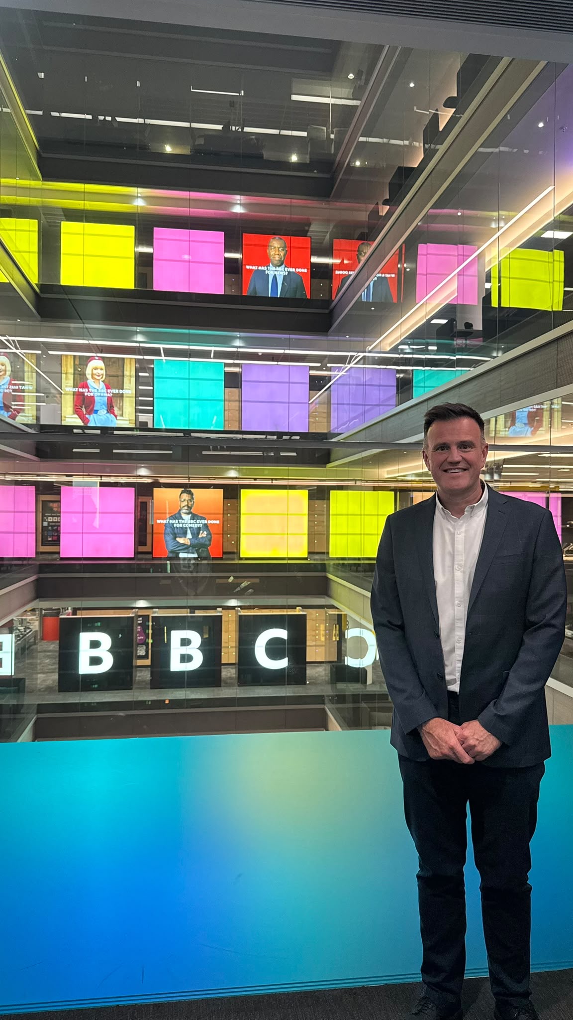 Dan, Founder of The Spark Group, at the BBC
